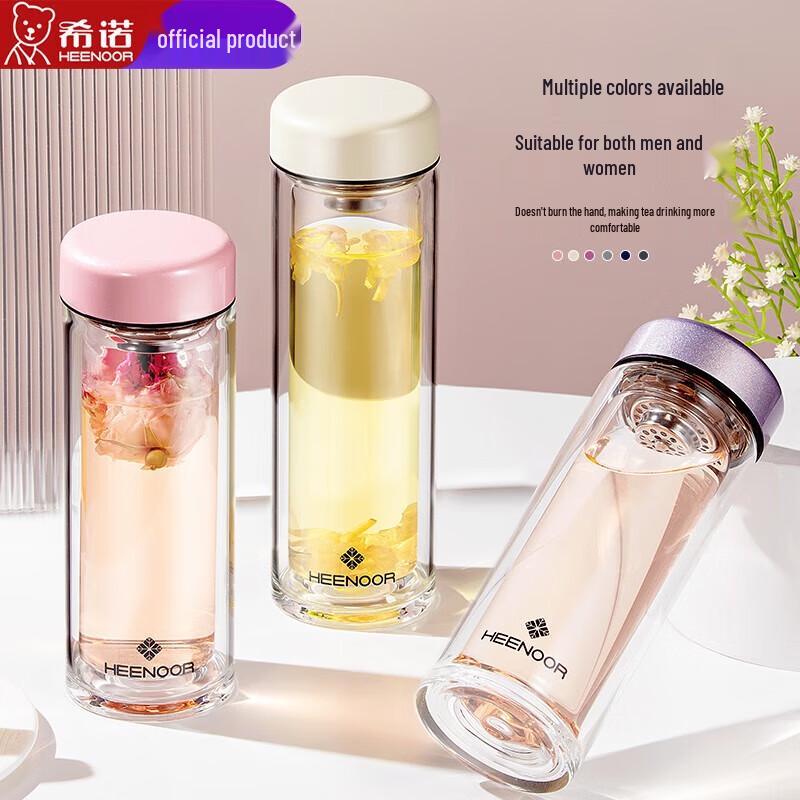 Xinuo Double-Layer Glass Tea Infuser Cup