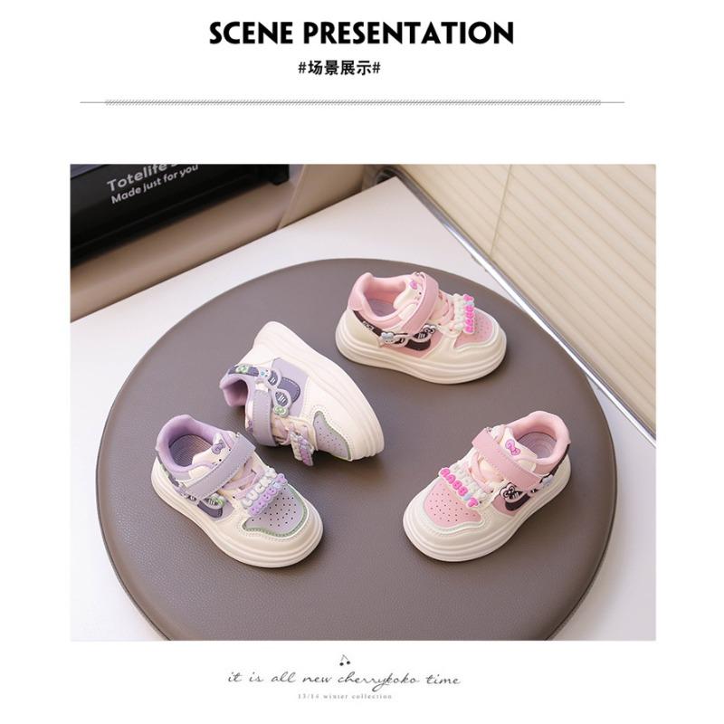 Girls' Sports Shoes Autumn New Soft-soled Cartoon Classmates Casual Shoes Girls' Princess Shoes Medium and Small Children's Board Shoes
