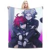 Eito HUNDRED LINE Knitted Blankets Flannel Last Defense Academy Lightweight Throw Blankets for Outdoor Travel Bedspread