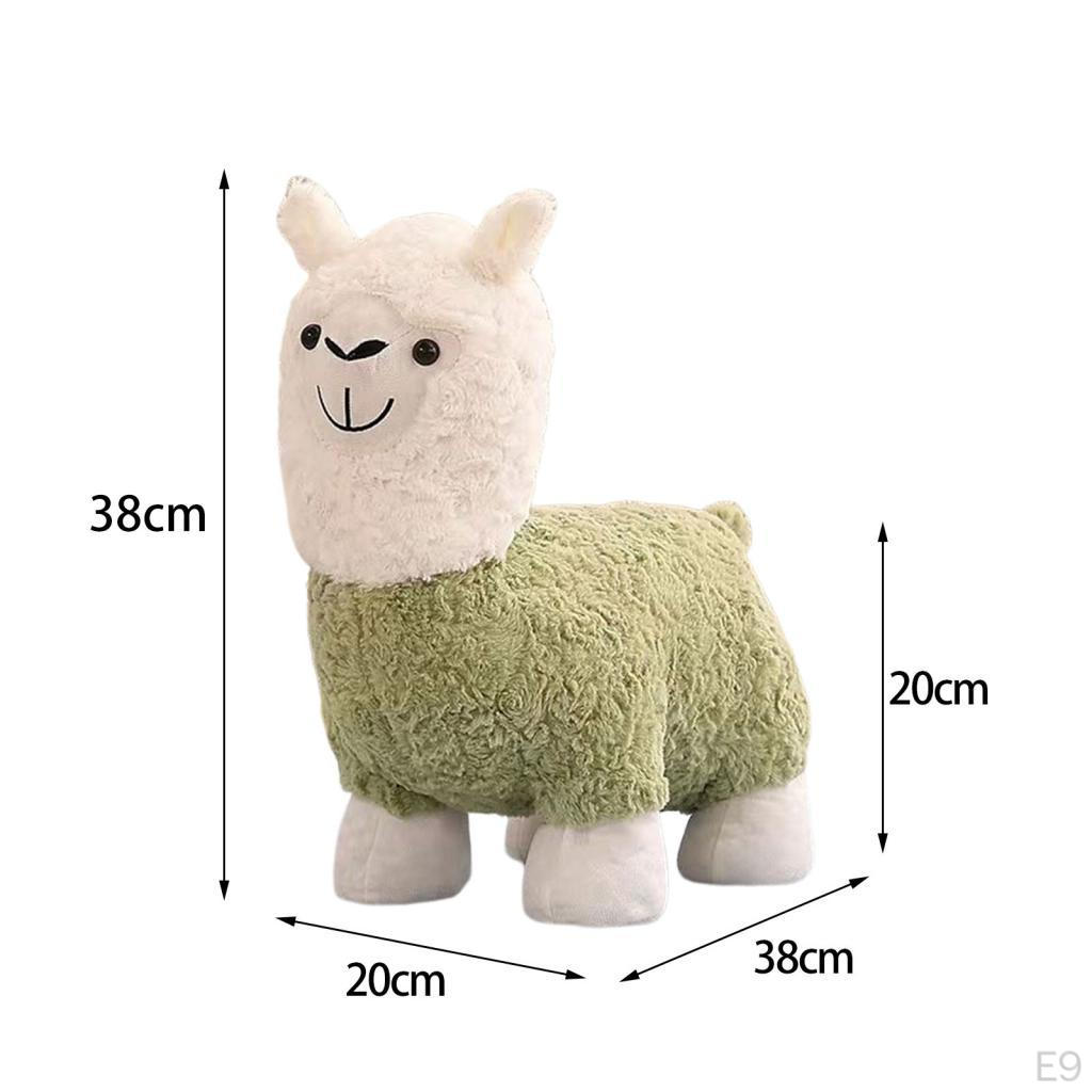 Adorable Alpaca Plush Footrest for Home Decor