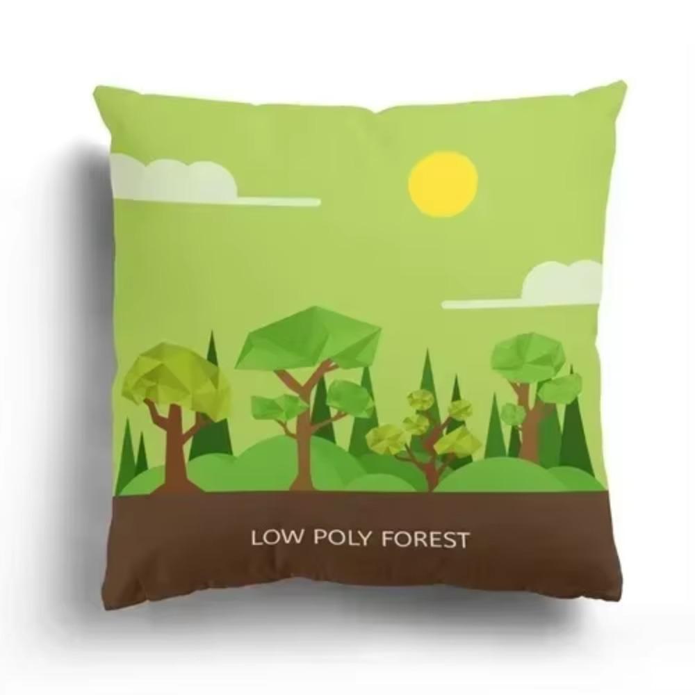 Cushion Cover Pillow  Autumn Scenery Home Decor Sofa Decorative