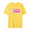 Tees Funny Dunkie Junkie Coffee Love Tops Shirts Summer Newest Slogan Short Sleeve 100 Cotton Round Neck Unisexs Tshirts Slogan