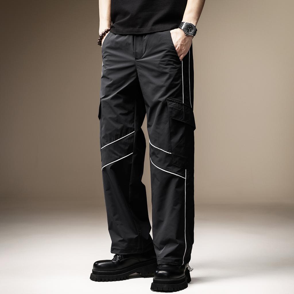 High-end American Retro Quick-drying Light and Breathable Shock Pants Men's Summer Thin Sports Outdoor Paratrooper Casual Pants