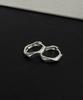 Baradu 925 Pointed Wave Hoop Earring