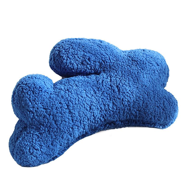 Nordic Bunny Plush Cushion With Spliced Fabric For Living Room Decor And Sofa Support