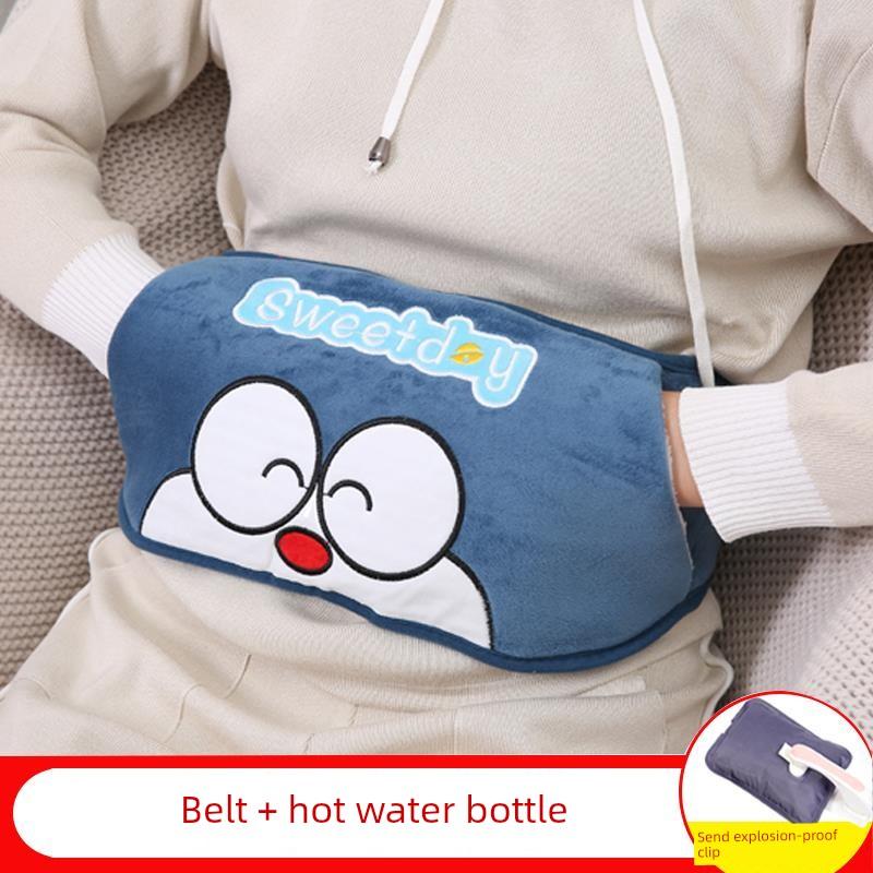 Water-Filled Explosion-Proof Electric Hot Water Bottle, Electric Heating Belt, Rechargeable Waist Warmer, Female Waist Warmer, Belly Warmer, Hand