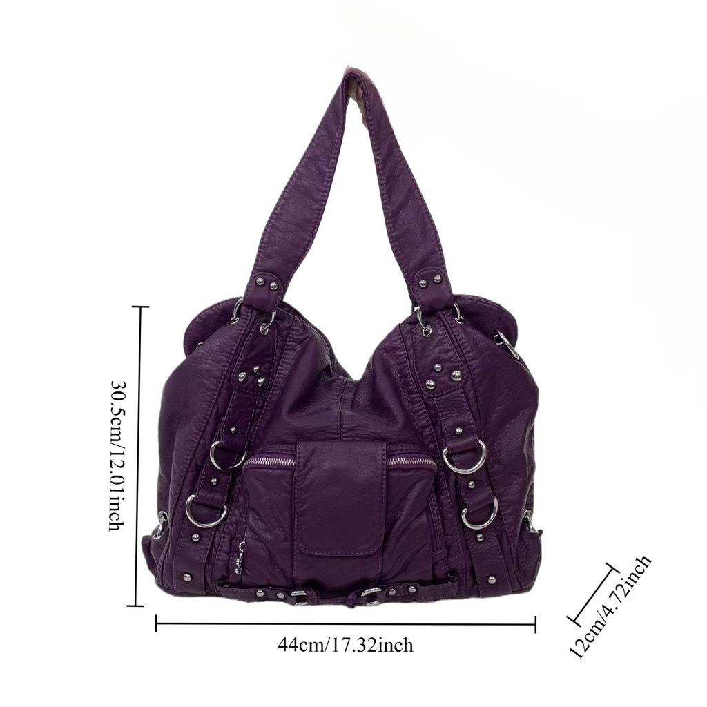 Vintage Litschimuster Damen-Tragetasche Mehrere Taschen Schulter-Umhängetasche
