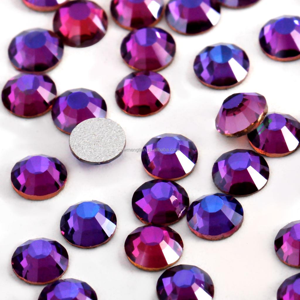 Flatback Loose Rhinestones Glass Glue on Eco-Friendly 12 Facets Bulk 1440pcs for Nail Art