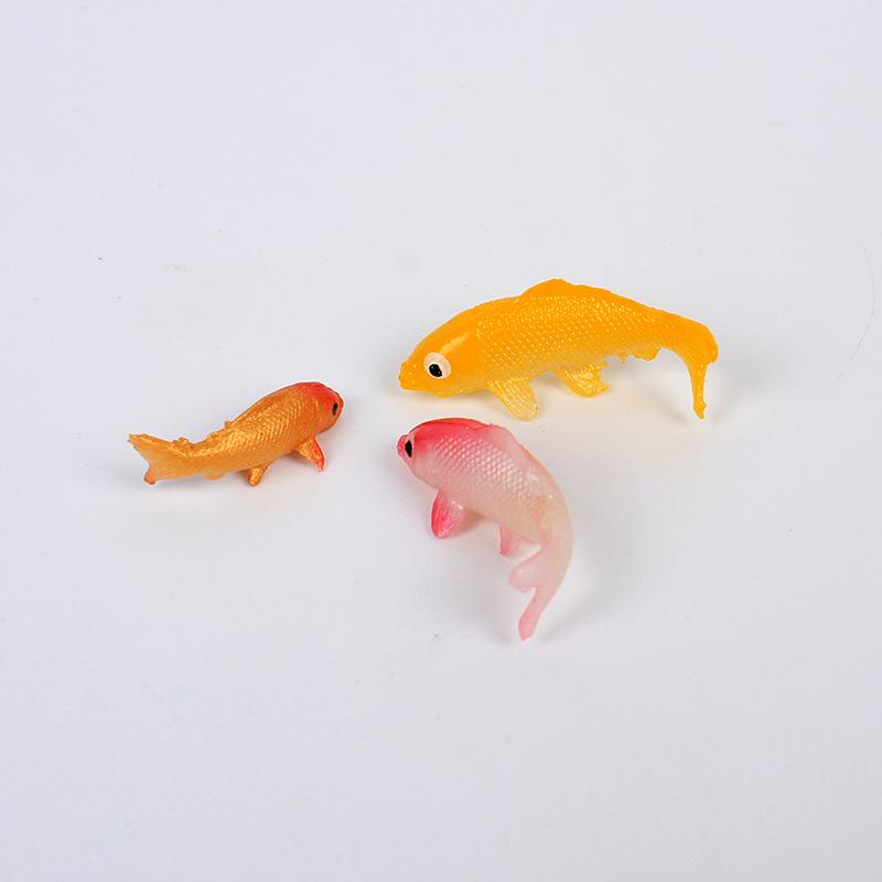 Miniaturowe akwarium z PVC Koi Model rekwizyty do samodzielnego wykonania - symulacja miniaturowej złotej rybki lub innych opcji ryb