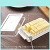 Modern Japanese Transparent Lid Butter Divider Storage Box For Cheese And Butter