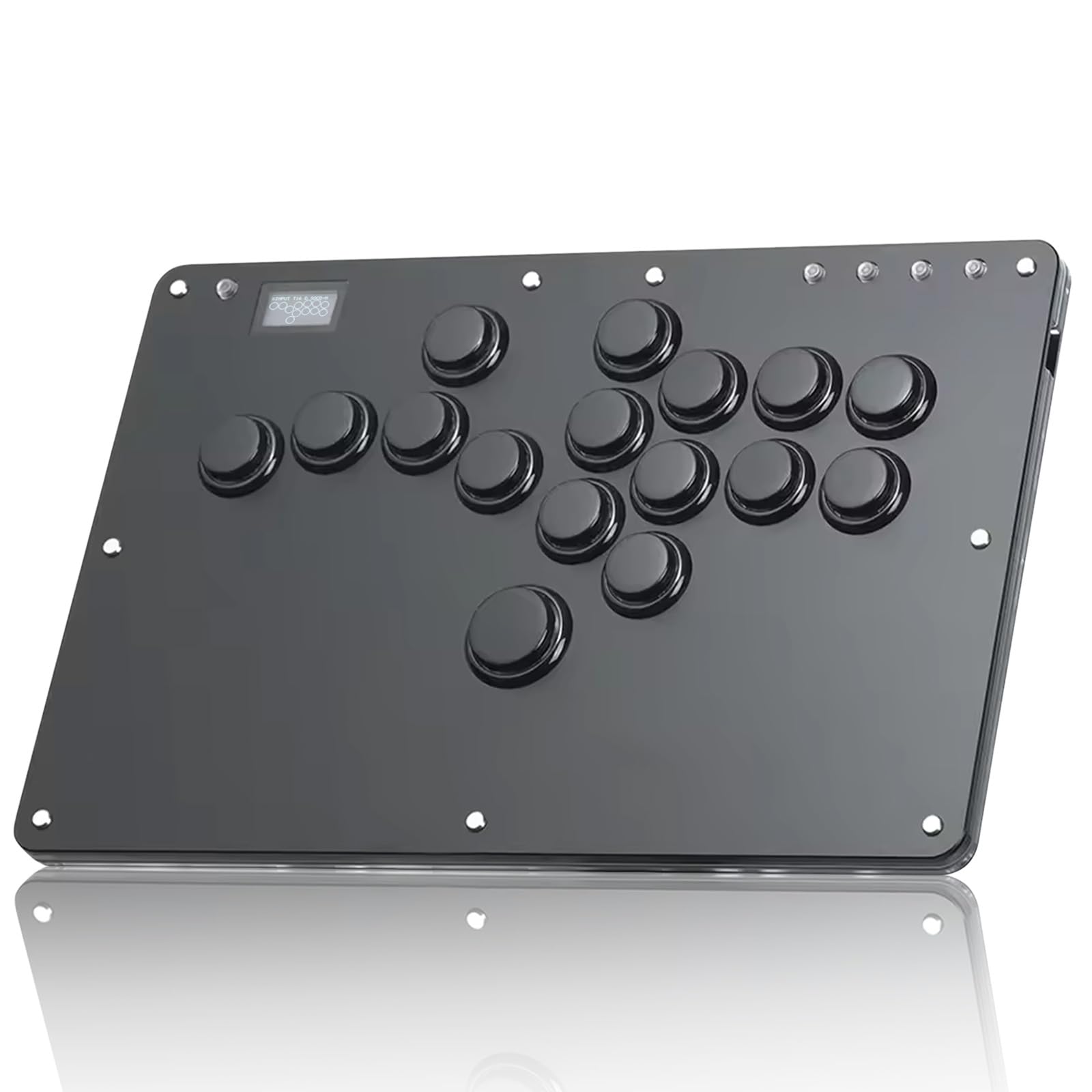 

Безважільний контролер Haute42 Akecon безважільний Akecon R16 чорний для файтингів для ПК PS4 PS3 Switch тощо Ake PS4 PS4 безважільний без затримки світлодіодний RGB