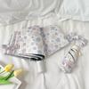1pc Gentle Floral Ins Wind Sun Protection Folding UV Rain and Light Dual-use Portable Sunshade Umbrella
