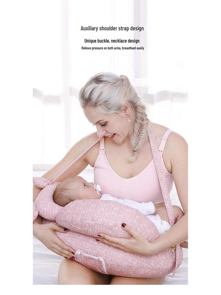Multifunctional Nursing Pillow: Newborn Feeding, Back Support, Baby Sitting Aid