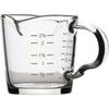 Cabilock Double Spouts Espresso Shot Glass Cup with Scale Temperature Resistant Glass Measuring Cup with Pouring Handle
