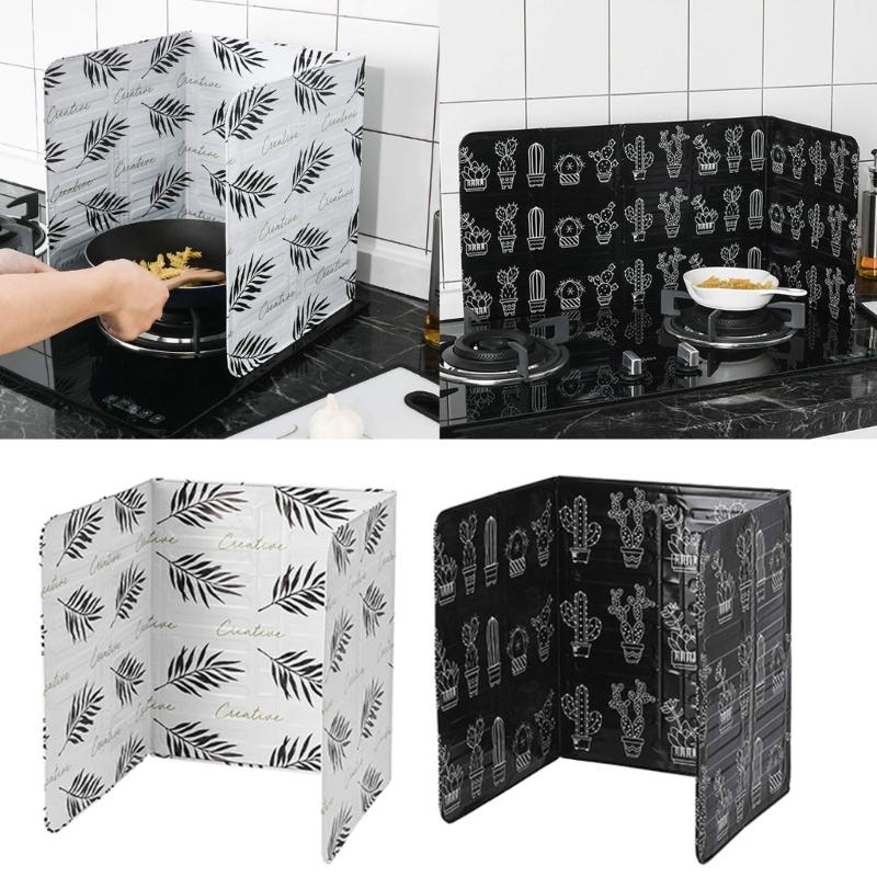 Reliable Oil Barrier Grease Protector Aluminum Foils Material Oil Blocker Oil Deflector Cooking Tool Perfect for Kitchen