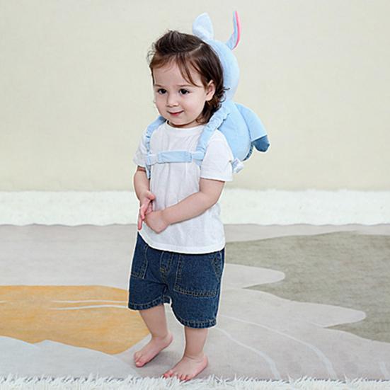 Baby Head Protection Pillow Backpack Adjustable Strap Breathable Padding Lightweight Anti-Fall Cushion for Toddler