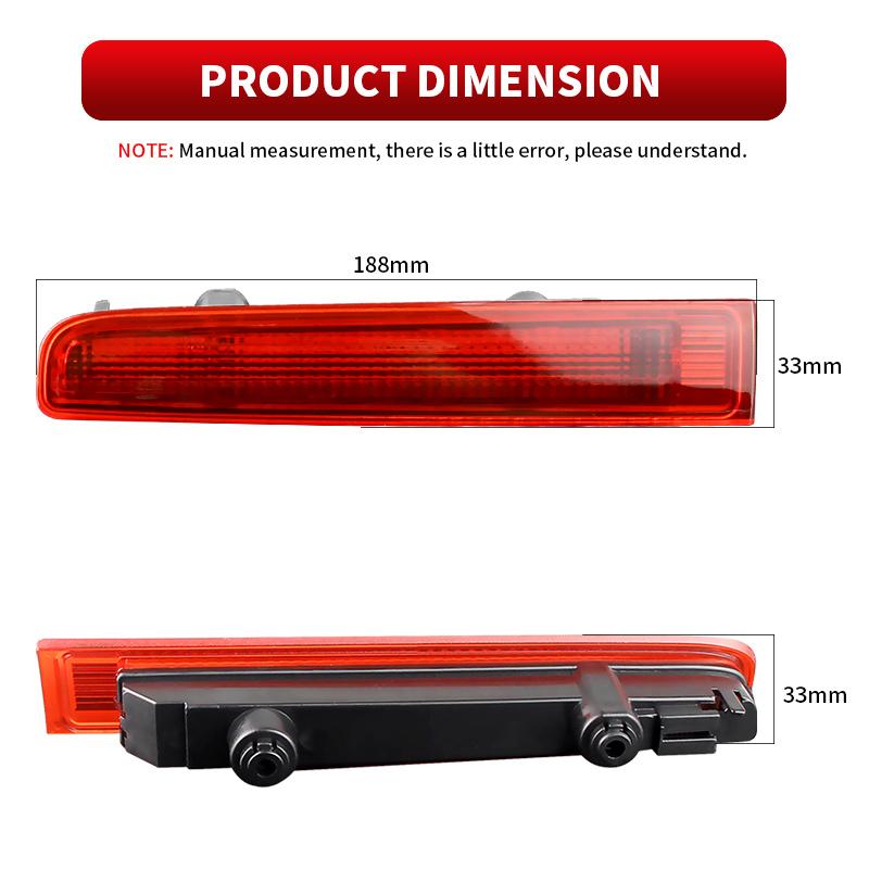 2PCS High Level Third Rear Brake Light L/R Brake Lamp Center Brake Lamp Barn Door For VW Transporter T5 T6 Caravelle Multivan