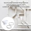Sturdy Exhaust Hose Reducer 150 mm to 100 mm Includes 2 Metal Clamps Convenient for Multipurpose Pipe Fittings