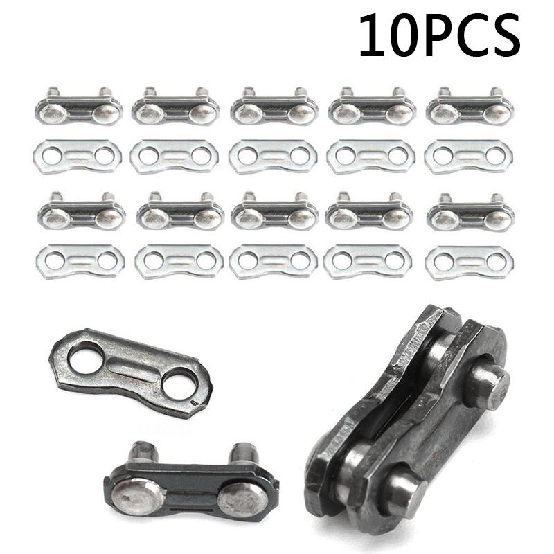 10PCS Chain Kit Stainless Steel Chainsaw Chain Connector Link For Joinning 325 058 Chains Chainsaw Replaces Parts Garden Tools