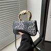 Elegant Leopard Pattern Small Square Crossbody Bag Unique And Trendy Design For Women