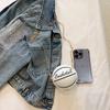 Network Red Personality Fun Pink Ins Versatile Chain Football Basketball Shoulder Bag