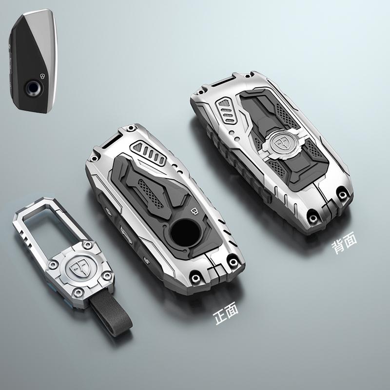 Galvanized Alloy Silicone Splicing Car Key Cover Case For BMW X1 X3 X4 X5 F15 X6 F16 G30 7 Series G11 F48 F39 520 525 F30 118i
