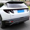 For Hyundai Tucson NX4  -  Car Rear Foglight Lamp Bumper Strip Sequin Decoration Cover Trim Stainless Steel Accessories