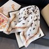 Women S Printed Equestrian Small Square Scarf For Sun Protection
