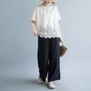 2026 Summer Plus Size Lace Patchwork Top - Japanese Korean Style
