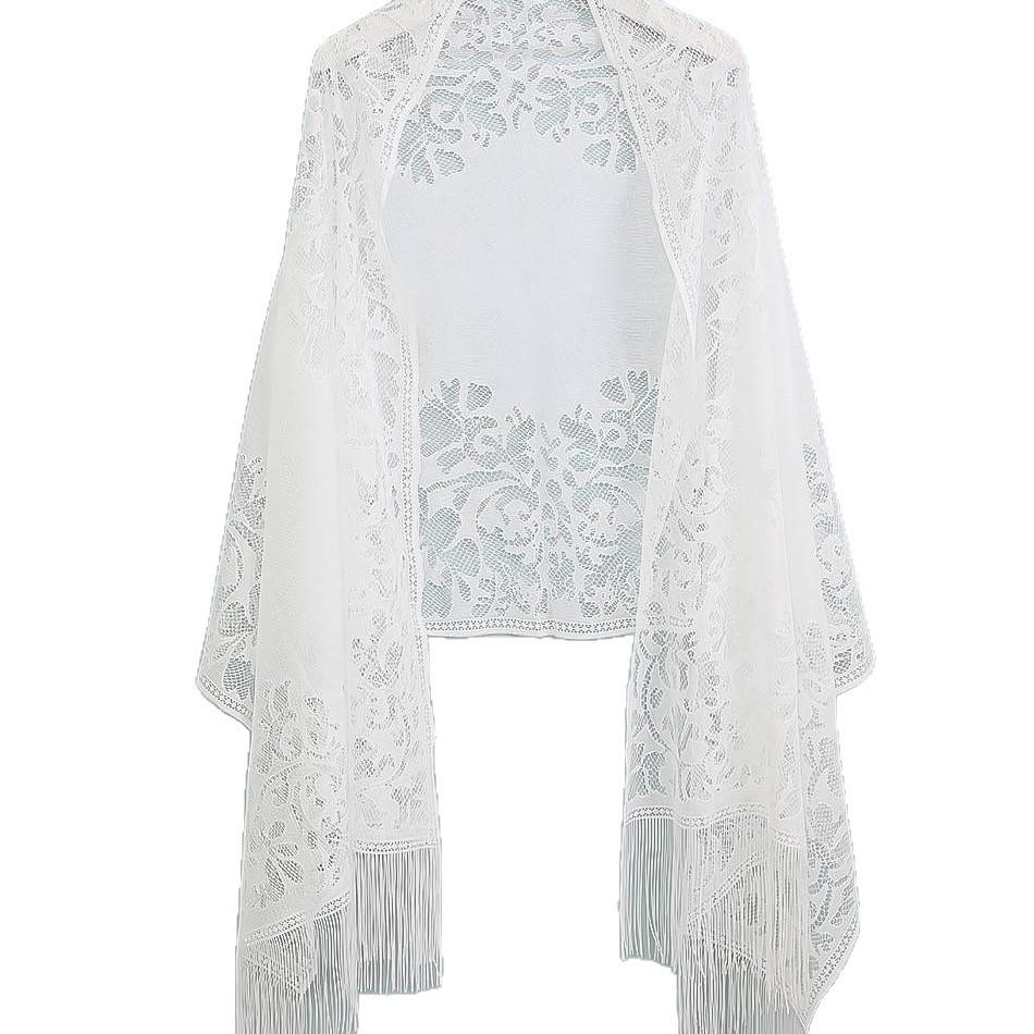 New Sunscreen Lace Split Shawl Fashion Versatile Cape Shawl Sunscreen Clothing Women's Summer Thin Shawl Shawl