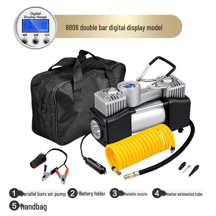 High-Power Dual Cylinder Portable Off-Road Car Tire Inflator