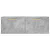 Vidaxl Wall Cabinet, Concrete Gray, 100X36.5X35 Cm