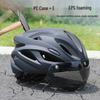 Unisex Mountain Biking Helmet with Magnetic Buckle & Goggles