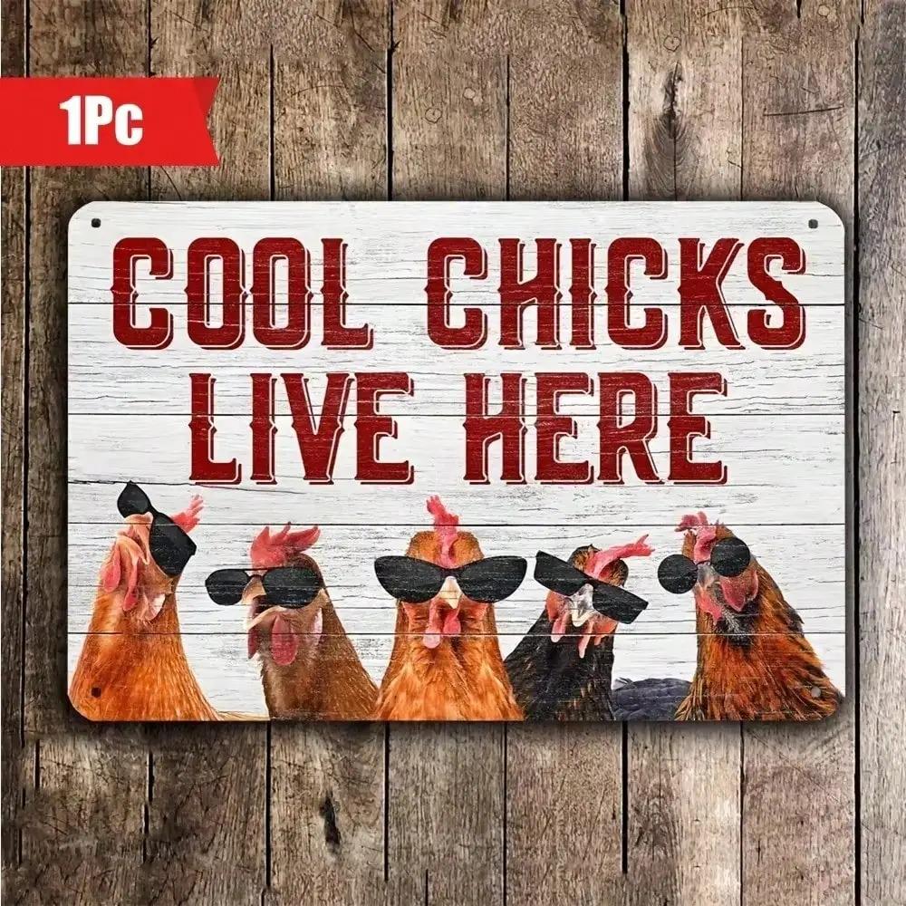 

PoultryPride Metal Sign 30x20cm Farm Decor Rustic Chicken Coop Garden Wall Art 20x30cm