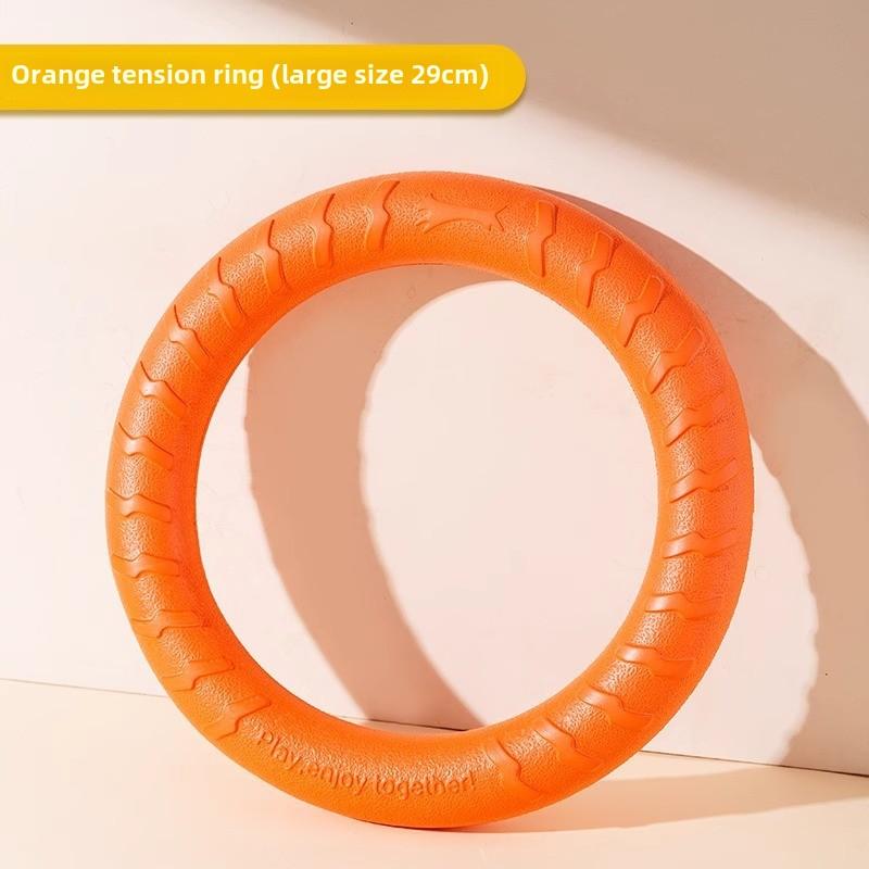Dog Toys, Outdoor Training, Human and Pet Interaction, Pull Ring, Energy-consuming EVA Soft Glue, Bite-resistant Pet Frisbee