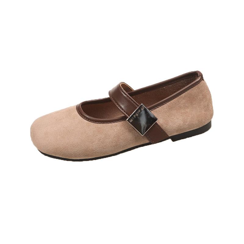 Retro Shallow Single Shoes Women's Summer and Autumn 2025 New Versatile Soft-soled Flats