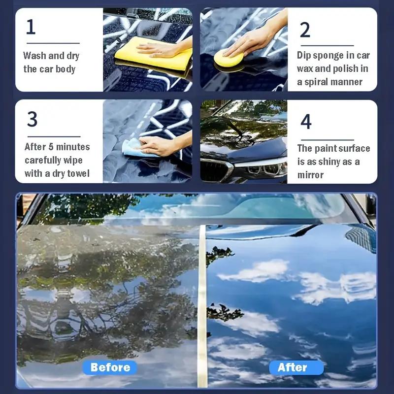 200g General Car Wax for All Color Car Paint Care, Waterproof Wax, Renovation Polishing Protection, Hydrophobic Coating