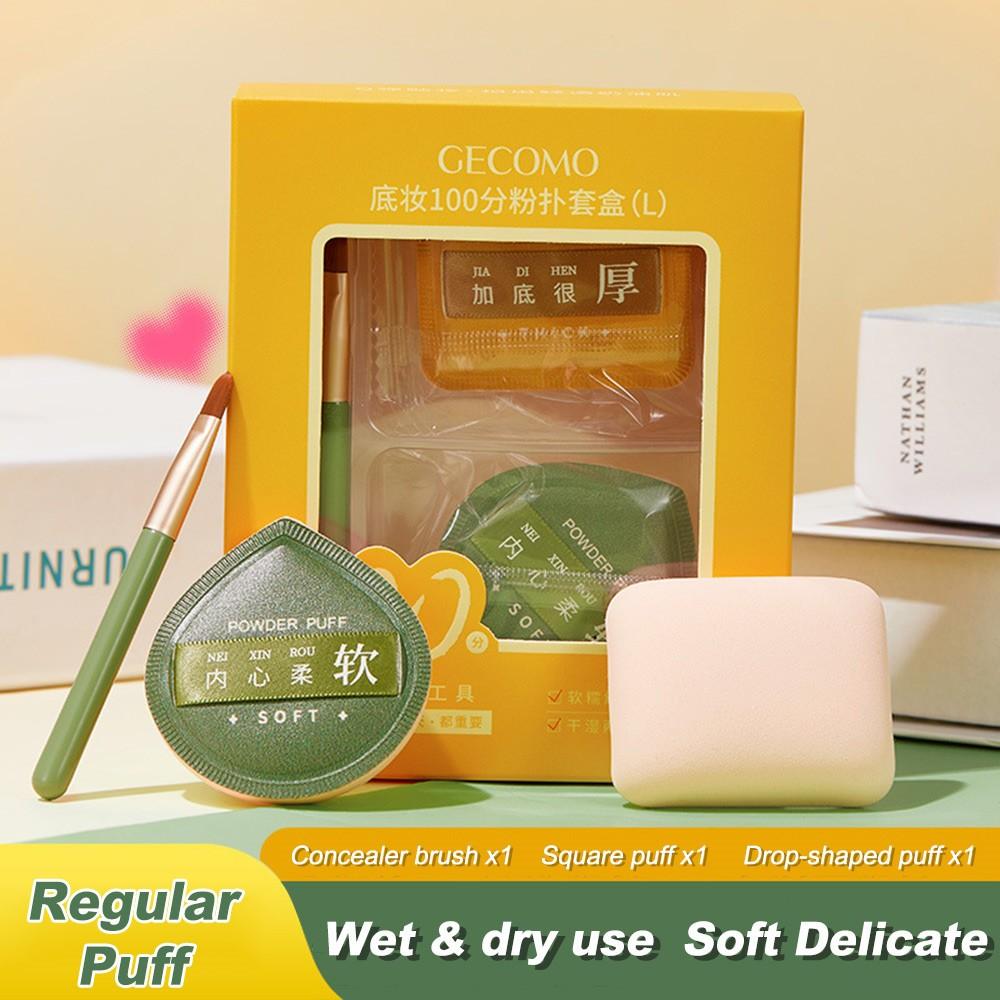 

GECOMO XL Marshmallow Makeup Puff, мягкая и прочная пуховка в форме капли, не впитывающая пуховка для тональной основы