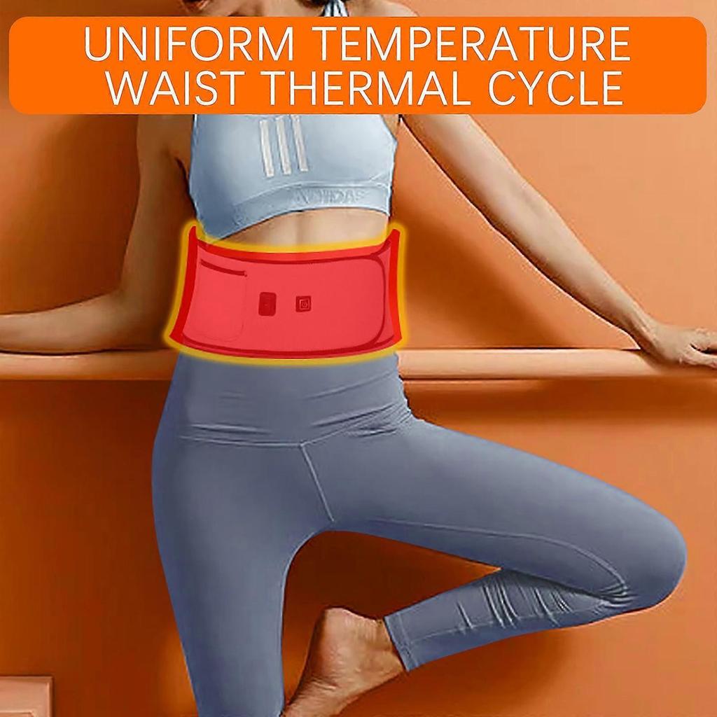 Cordless Heating Belt For Lumbar Pain Relief - Wireless Heating Belt Support, Heating Belt For Lumbar Pain Relief 43 Inchesgray