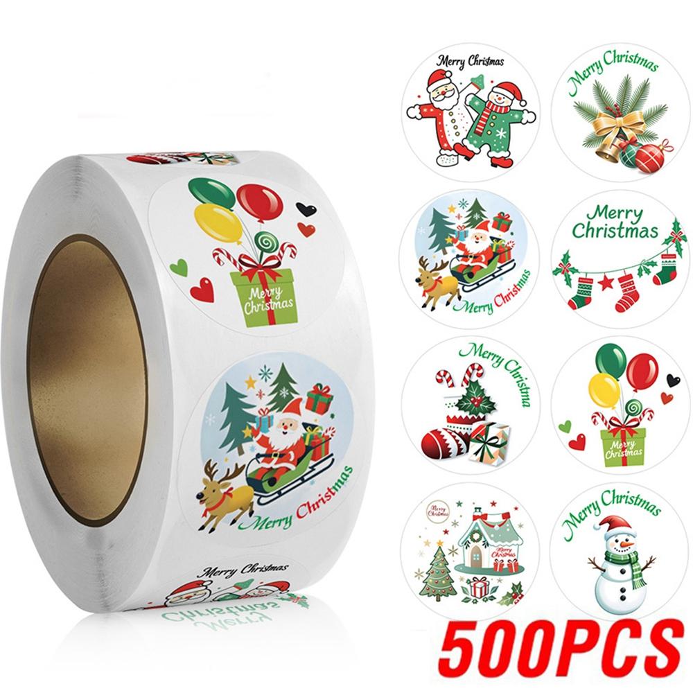 100-500Pcs High-Standard Merry Christmas Premium-Quality Stickers First-Class Christmas High-Standard Theme High-Standard Seal High-Standard