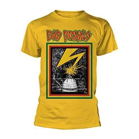 Bad Brains Unisexs TShirt Dc Capitol Building Lightning Album Cover M