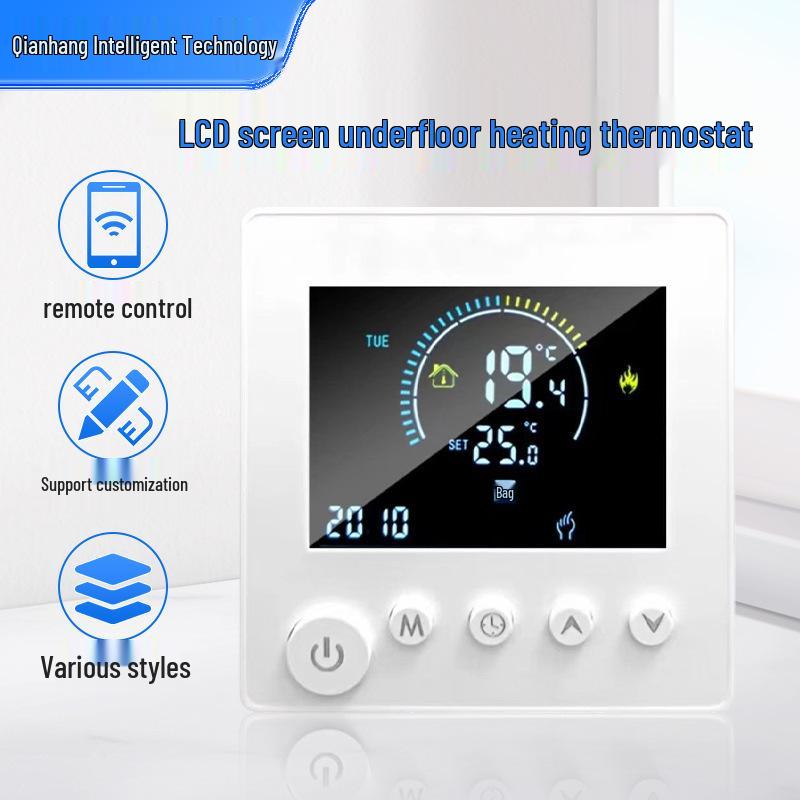 Smart WiFi LCD Floor Heating Thermostat for Electric and Water Systems