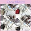 Water Diamond Mini Crossbody Bag With Pearl Chain For Streetwear Fashion