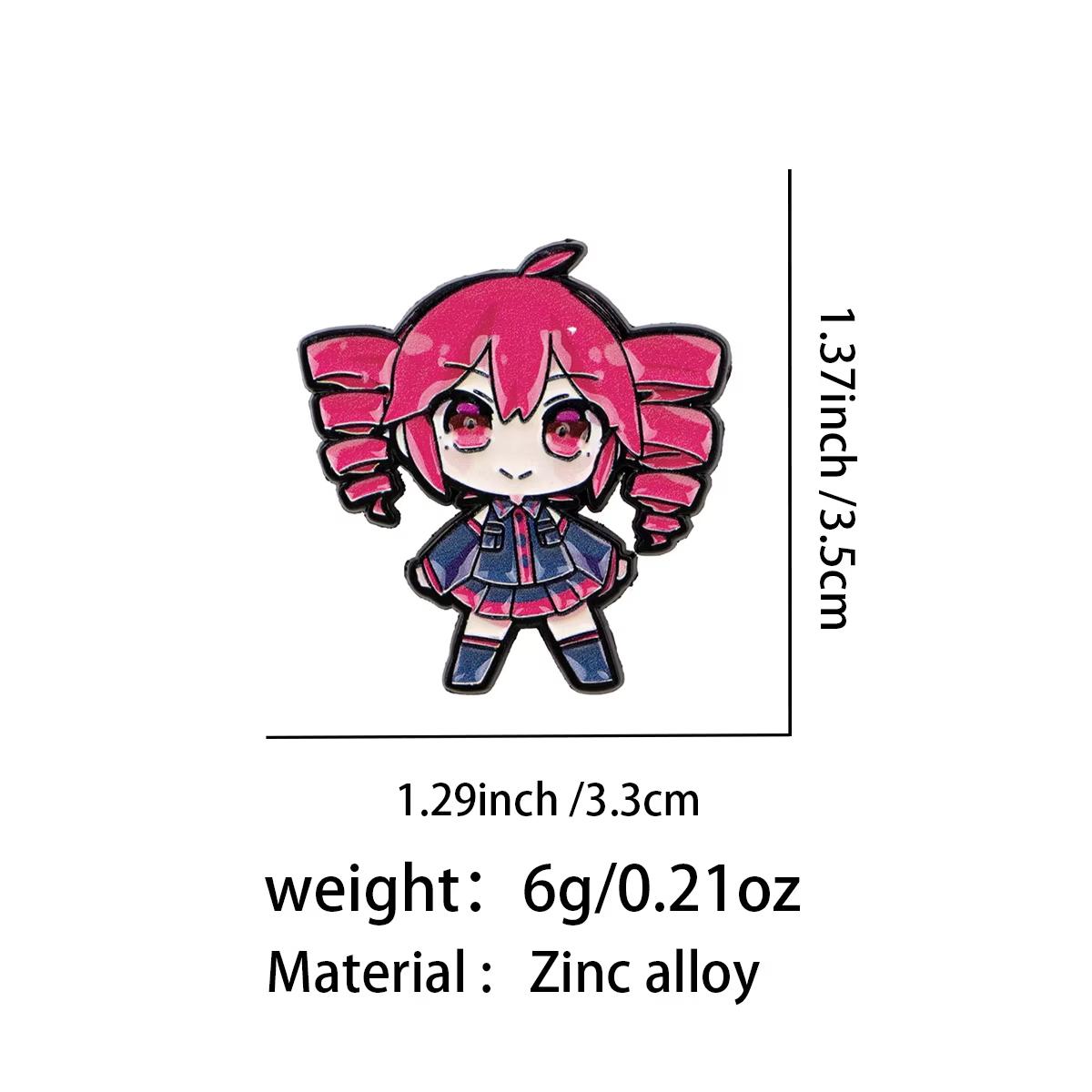 Kasane Teto Chibi Emaljas Piespraudes Anime