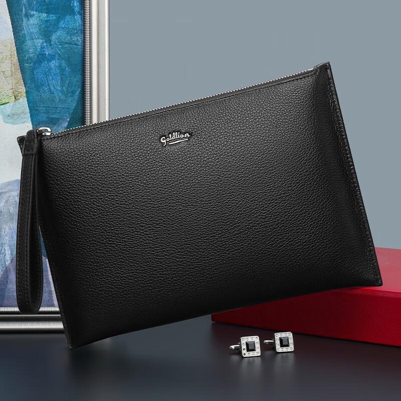 Goldlion Men's Leather Business Clutch Bag