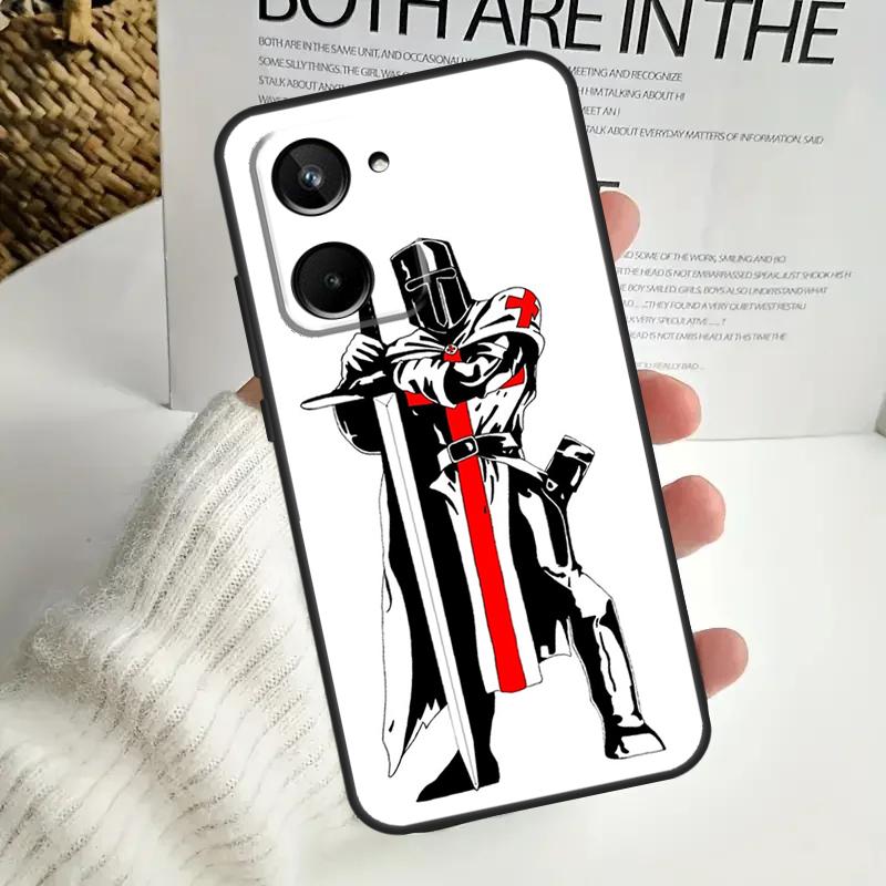 Christian Templar Knights For Realme GT6 GT7 15 Pro 10 11 12 13 14 Pro Plus C55 C71 C75 C67 C63 C61 C53 C35 C65 Case