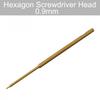 Gold Color HSS Hex Screwdriver Head for RC Planes and Helicopters