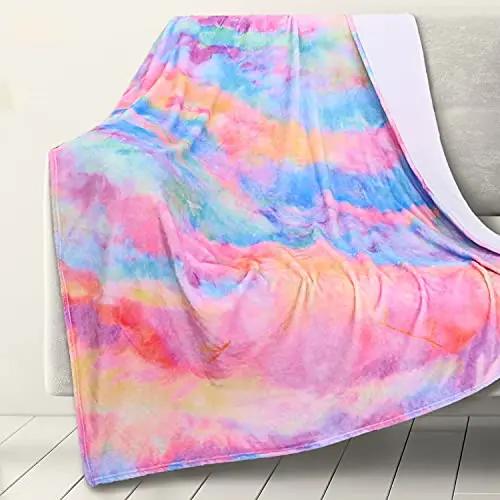 Marble Throw Blanket for Couch Warm Cozy Soft Throw Blankets Christmas or Birthday Gifts for Women Dark Purple Blanket King Size