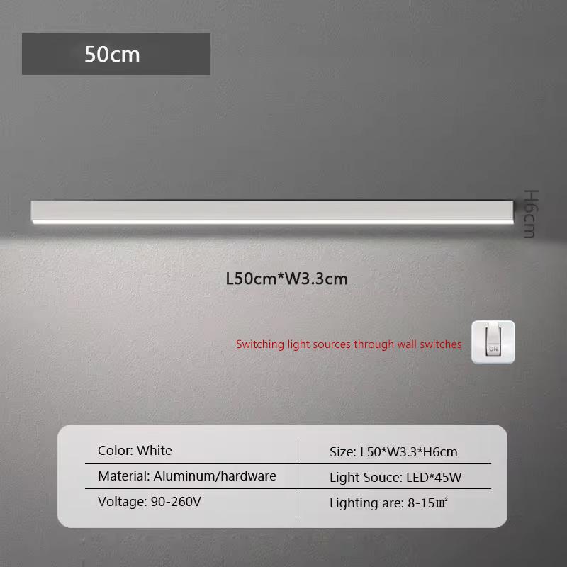 Modern LED Ceiling Light 50CM Long White For Living Room Hallway Bedroom Entrance Balcony Interior Lighting Fixtures