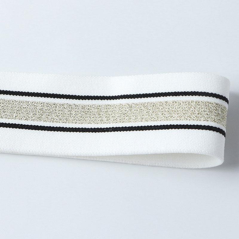 Bande elastiche a righe da 1/3/5 metri Spesse Alta Elasticità Maglia Elastica per Fai da Te Cintura Gonna Accessori da Cucito 40mm